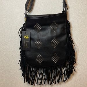 Lionel leather black purse